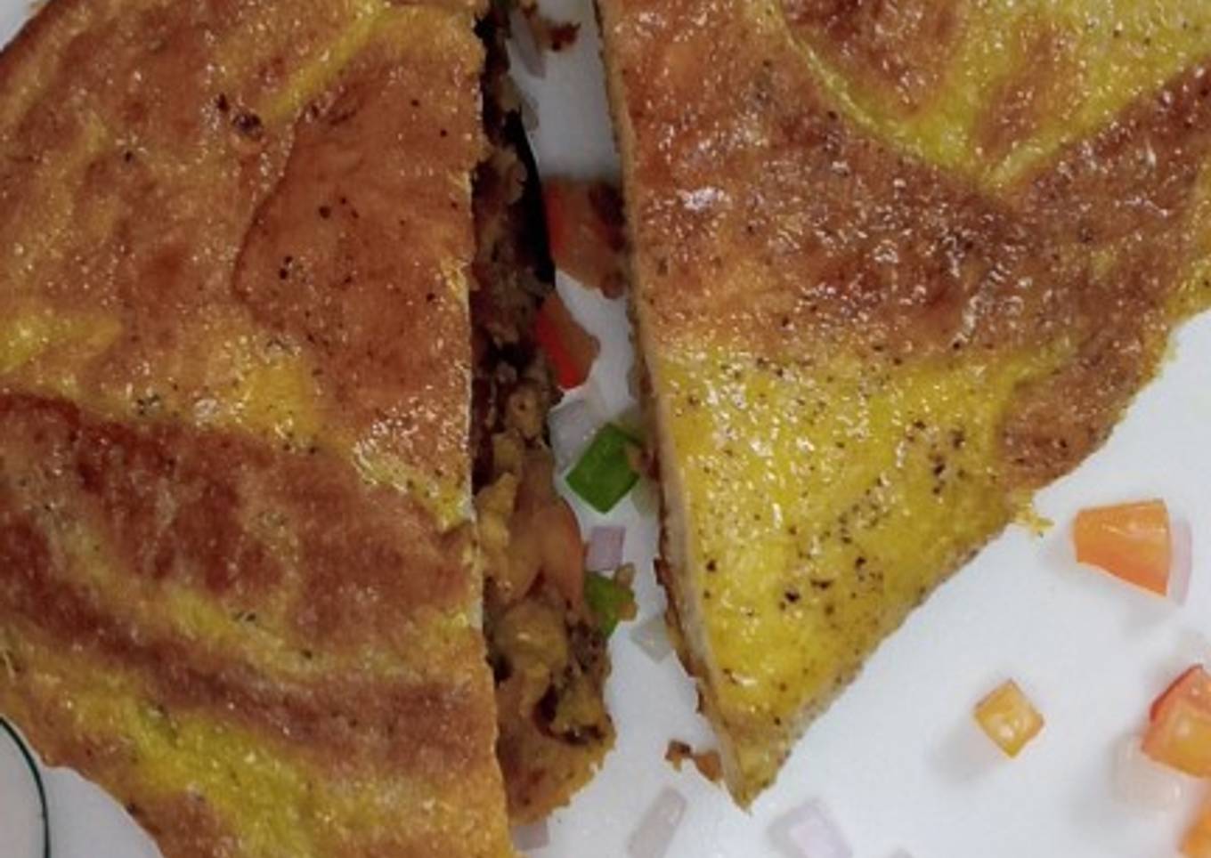 Chicken Shami With Egg Sandwich For Sehri