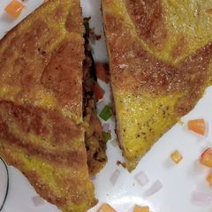 A picture of Chicken Shami With Egg Sandwich For Sehri.