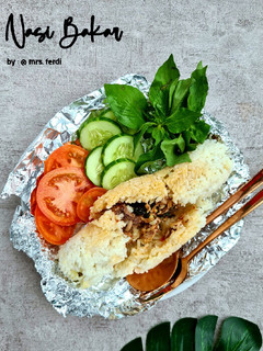 Foto resep Nasi Bakar isi suwir Tongkol (tanpa daun pisang)