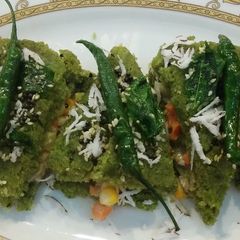 A picture of Spinach Dhokla Sandwich.