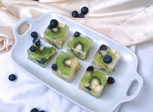 Hình của món Thạch hoa quả healthy.