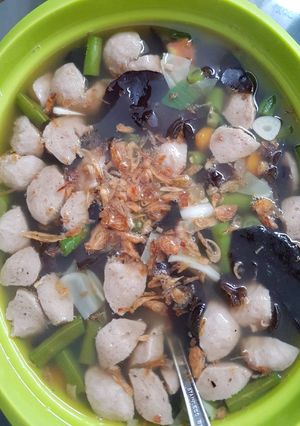 Foto resep Sop bakso jamur