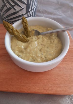 Une photo de Crème d' asperges vertes