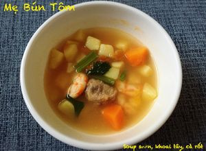 Hình của món Soup khoai tây, cà rốt.