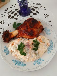 BBQ szószos, fűszeres sült pulykaszárny. #gluténmentes recept fotója