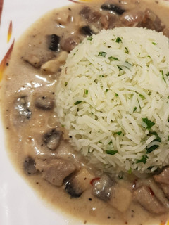 A picture of Russian Beef Stroganoff.