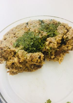 A picture of Suran potato khichadi.