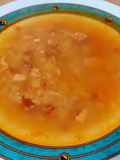 Una foto de Sopa de cocido de garbanzos