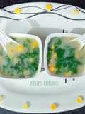 Spinach and corn soup