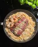 Surf and Turf Pasta 🍝✨