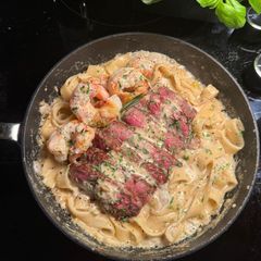 A picture of Surf and Turf Pasta 🍝✨.