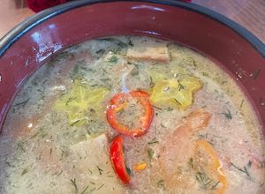 Hình của món Canh khế chả cá.