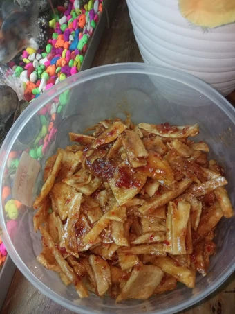 Langkah Mudah untuk Membikin Resep Keripik singkong pedas manis yang Sempurna Anti Ribet, Sempurna