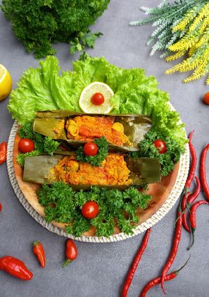 Foto resep Pepes ayam pedas