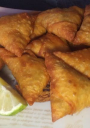 A picture of Vegetarian Samosas #festiveseasoncontestKakamega #Authormarathon.