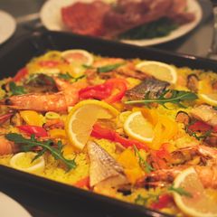 A picture of Seafood Paella.