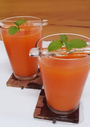 A picture of Refreshing Carrot Ginger Juice.