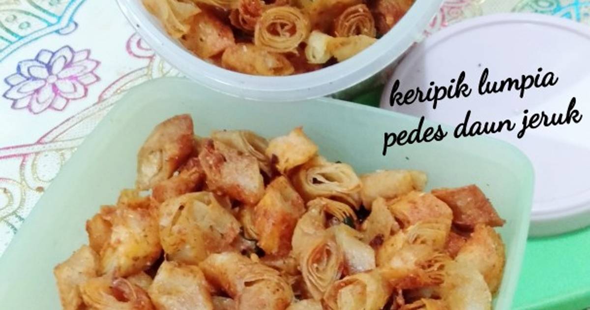 Resep 128 Keripik Lumpia Pedas Daun Jeruk Oleh ️ Jengcandy ️ Cookpad