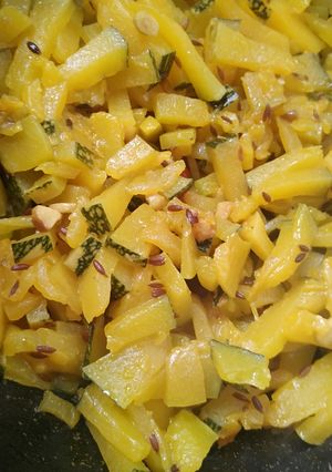 A picture of Pumpkin🎃 sabji.