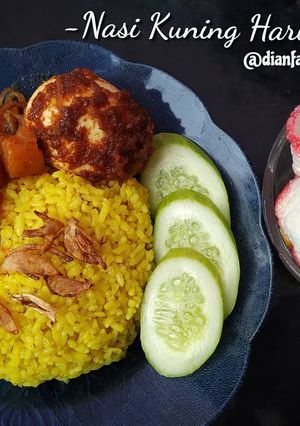 Foto resep Nasi kuning harum gurih