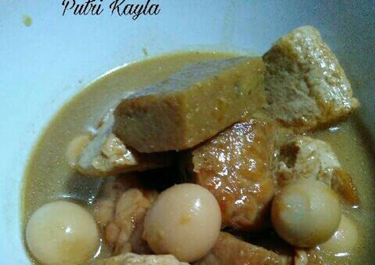 Semur Tempe Tahu Telur Puyuh