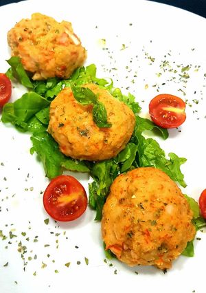 Una foto de 🦀🦀Albóndigas de surimi de cangrejo 🦀🦀