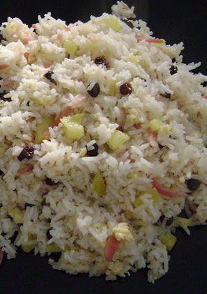 Una foto de Arroz con Piña, Bacon y Pasas