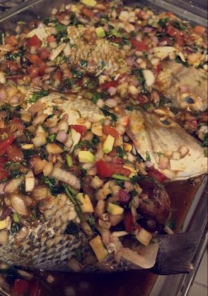 صورة لوصفة سمك شعري مشوي بطريقتي
