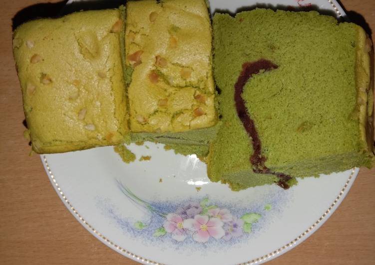 Resep Bolu green tea selai kacang merah yang Sempurna
