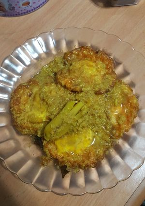 Foto resep Telur Ceplok Bumbu Kuning