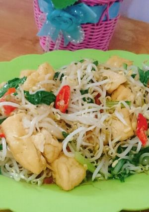 Foto resep Cah Sawi Toge dan tahu