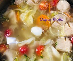 Cara Cepat Sop bakso telor puyuh Nikmat Lezat