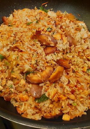 Foto resep Nasi salmon/rice salmon