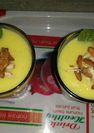 A picture of Badam shake.