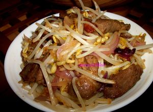 Une photo de Porc Sauté au Germe de Soja