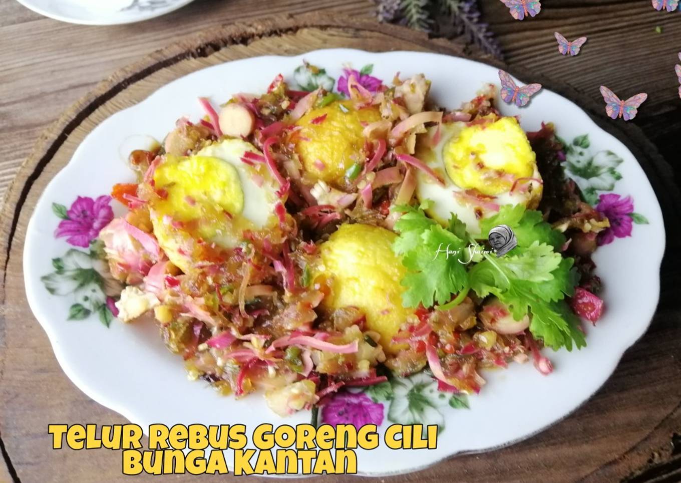 Resepi Telur rebus goreng cili bunga kantan yang Lazat dan Mudah