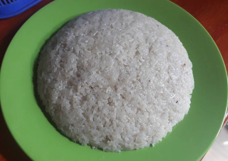 Cara Menyiapkan Nasi lemak ketan Enak