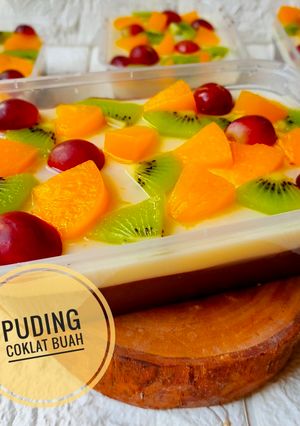 Foto resep Puding Coklat Buah