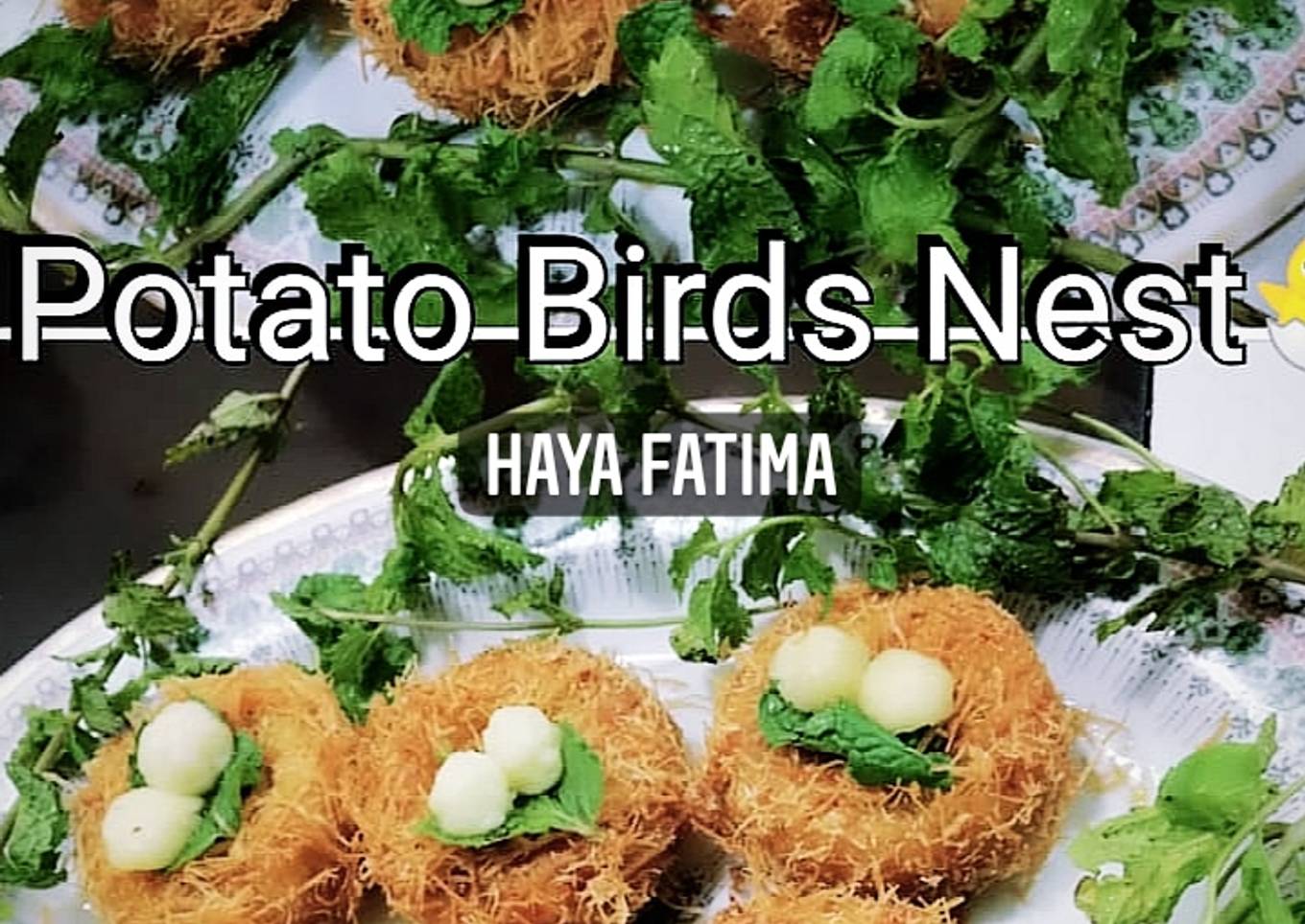 Potato bird nest kabab