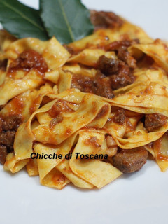 Foto di Pappardelle al ragù di cinghiale alla Toscana