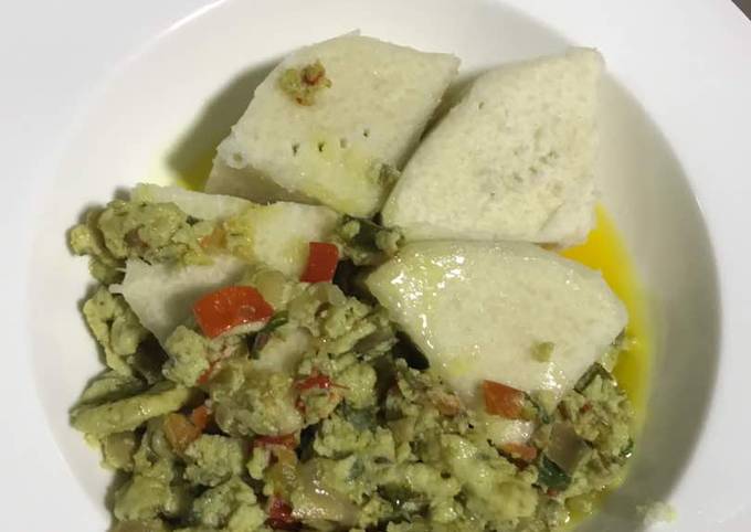 Simple Way to Prepare Award-winning Boiled Yam and fried egg