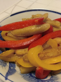 彩椒甜不辣 的食譜成品照片