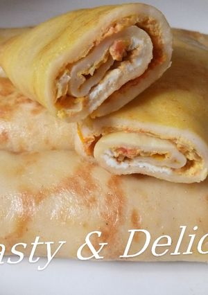 A picture of Crepe Egg Roll.
