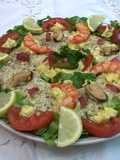 Mousse de mariscos con salsa tártara 