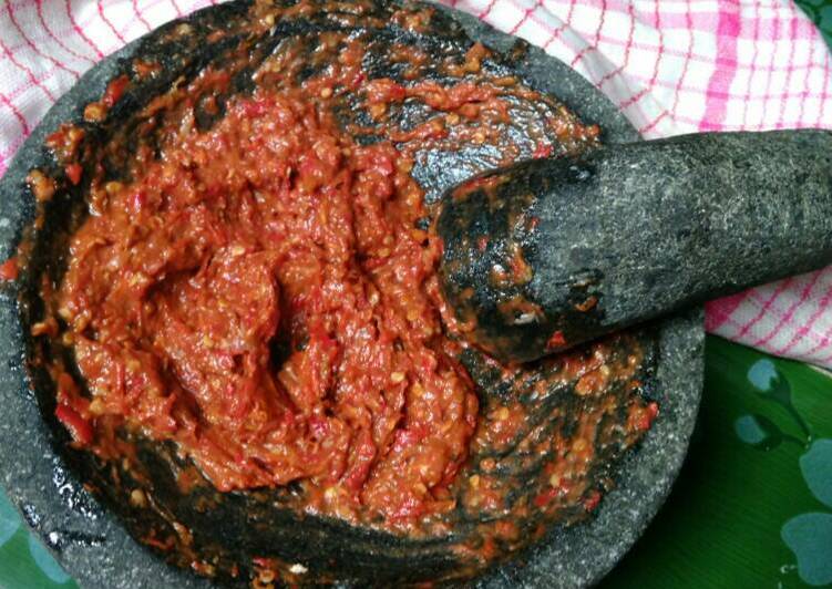 Bagaimana Menyiapkan Sambal ala lamongan, Lezat Sekali