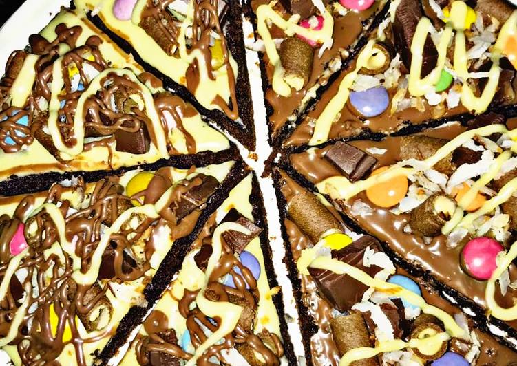 Recipe: Appetizing Brownie pizza This is A Recipe That Has Been Tested  From Best My Grandma's Recipe !!