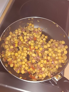 Una foto de Garbanzos salteados