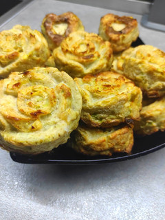 Фото Куриные маффины с амарантом и кабачком.