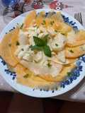 Carpaccio di melone e grana