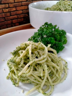 Foto resep Spaghetti Saus Pesto